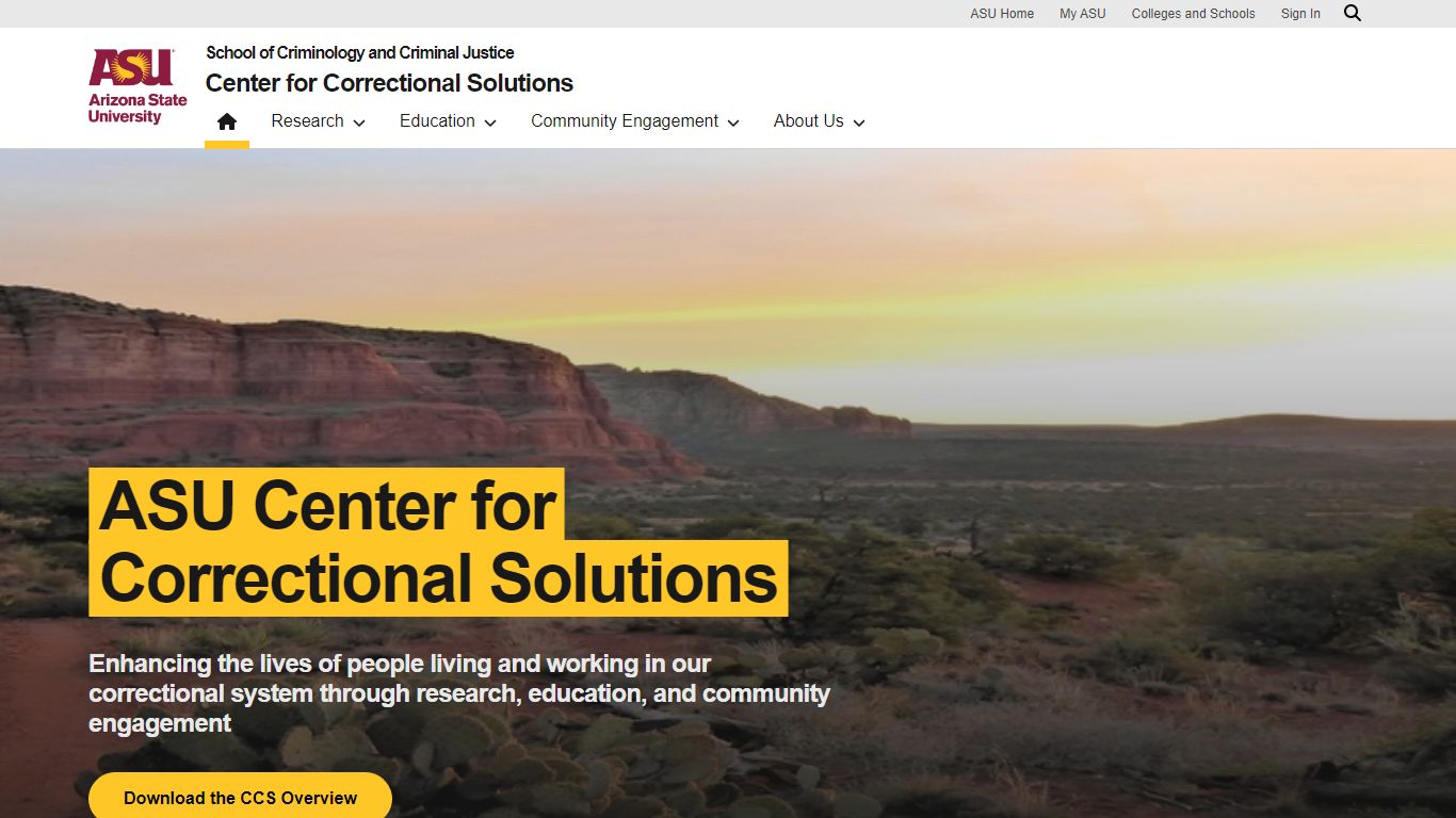 ASU Center for Correctional Solutions - Arizona State University